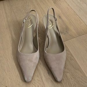 Sam Edelman - Bianca Slingback Pump. Color: Cappuccino Suede. Worn only once!